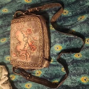 Cross body Isabella Fiore leather bag vintage 2004